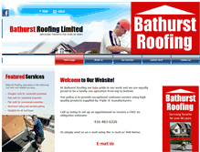Tablet Screenshot of bathurstroofing.com
